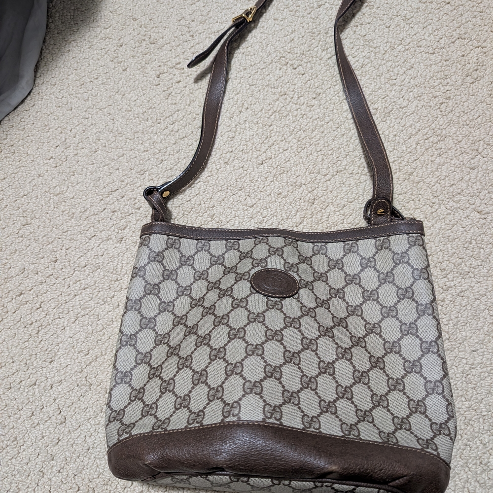 Gucci Brown and Cream Women's Bag